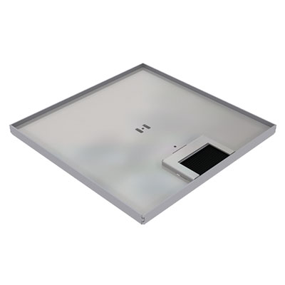 Produktbild DBK 210 051  -  Doppelboden-Auslass DBK 210 inkl. Deckel (SVZ) mit 5mm Vertiefung und 1 Bürstenauslass